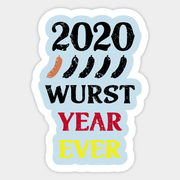 Wurst Year Ever Sticker by BethTheKilljoy